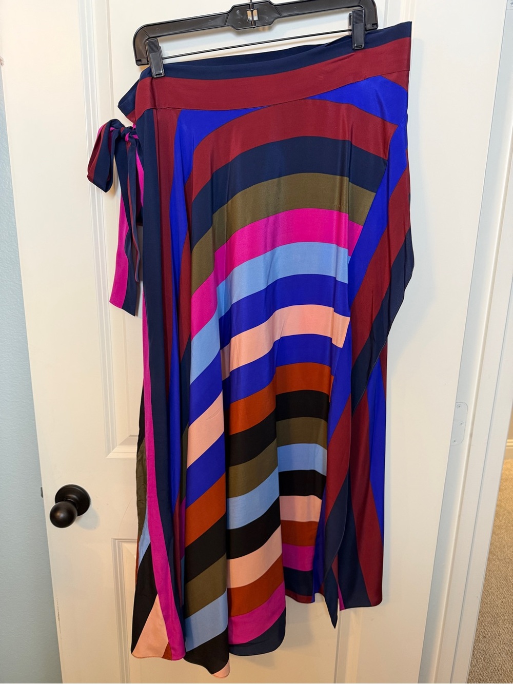 DVF Silk Wrap Midi Skirt